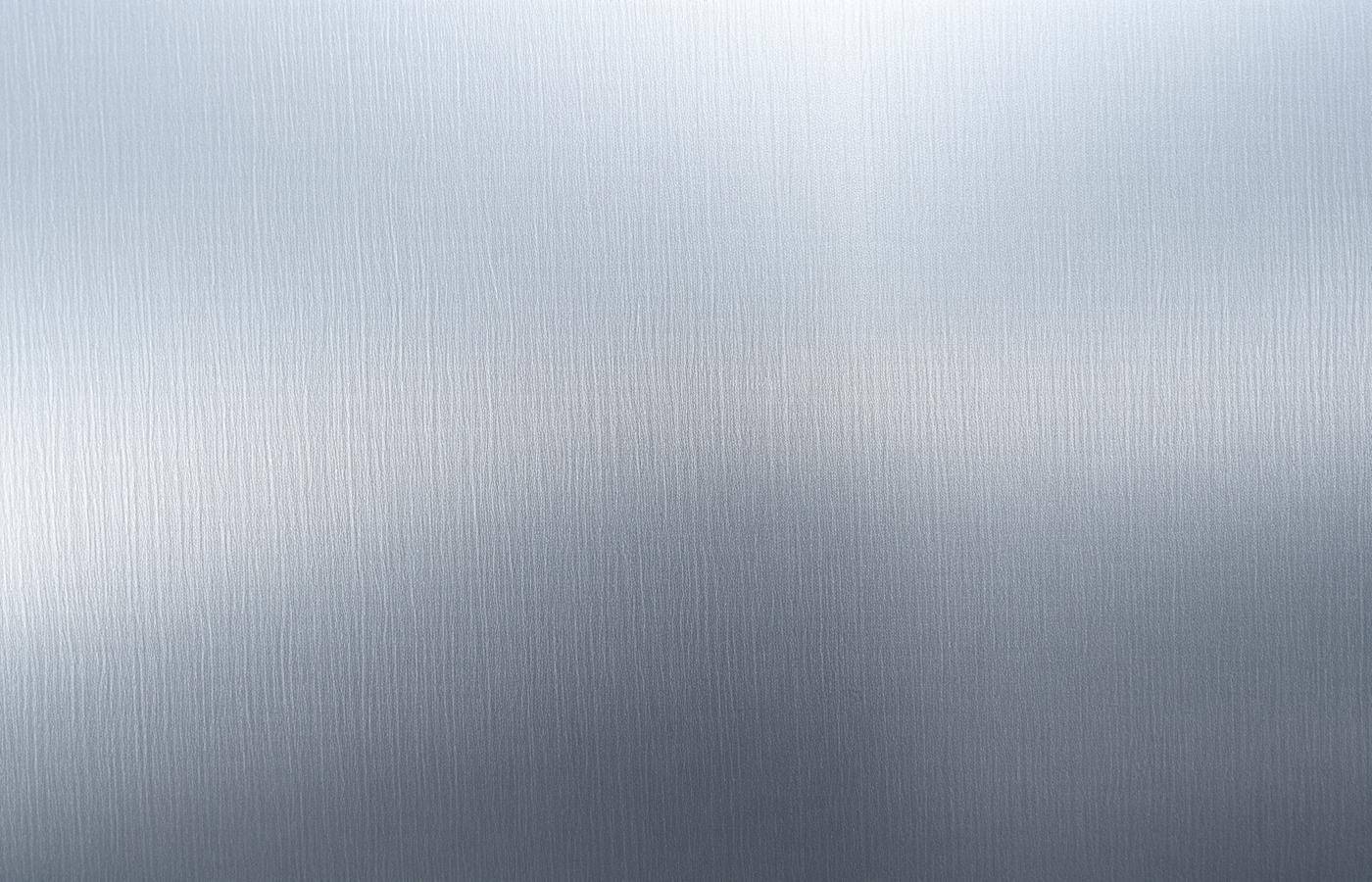 Brushed stainless steel benchtop surface texture